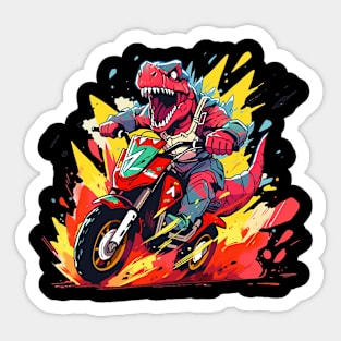 dino rider Sticker
